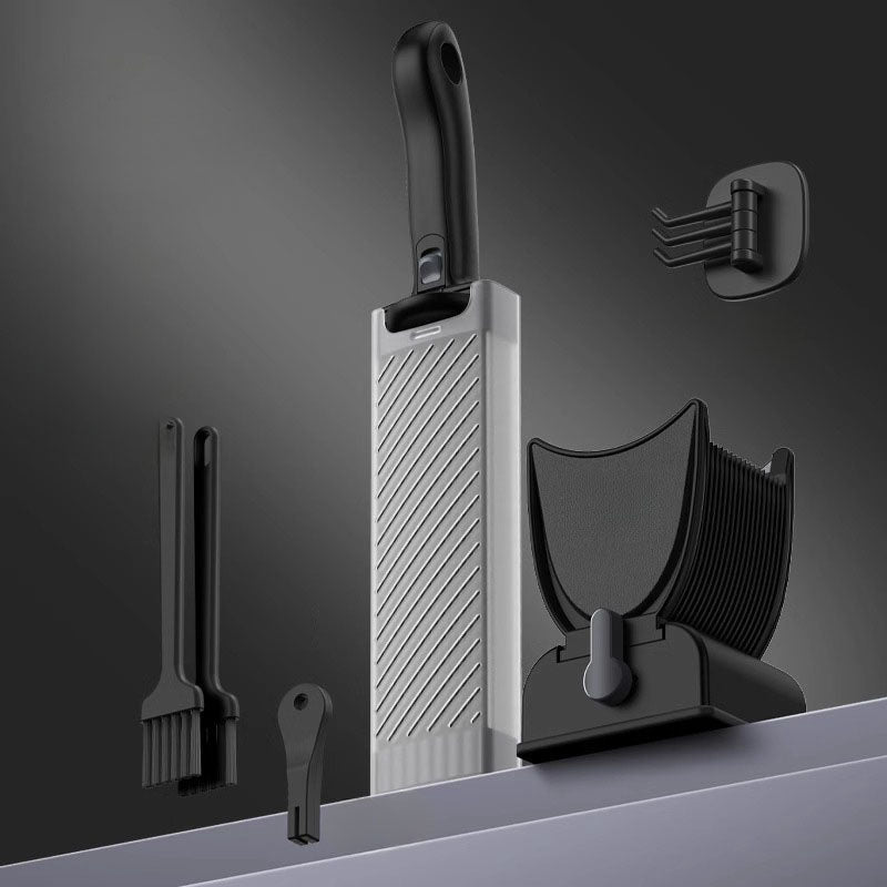 Feliator Profesional pentru Carne cu Lame Multiple din Inox Alimentar și Grosime Ajustabilă (2–4 mm) – Ideal pentru Tărtar, Fâșii, Felii și Cuburi de Carne